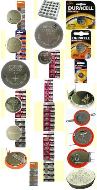 Watch Batteries Button size Batteries and Coin Batteries